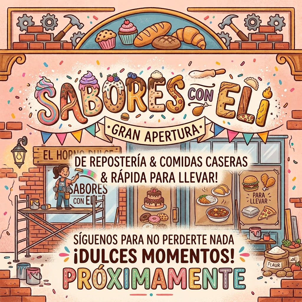 Cartel Próximamente Sabores Con Eli